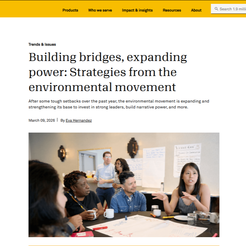 Snapshot of article on Candid site